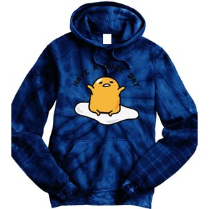 Funny Gudetama Have A Gude Day Good Day Tie Dye Hoodie