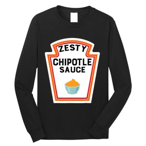 Funny Group Halloween Costume Chipotle Sauce Group Condiment Long Sleeve Shirt