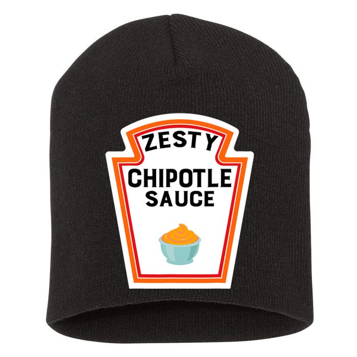 Funny Group Halloween Costume Chipotle Sauce Group Condiment Short Acrylic Beanie