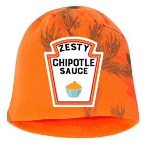 Funny Group Halloween Costume Chipotle Sauce Group Condiment Kati - Camo Knit Beanie