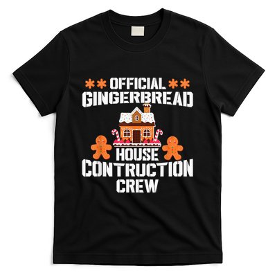 Funny Gingerbread House Construction Crew Christmas Cookie T-Shirt