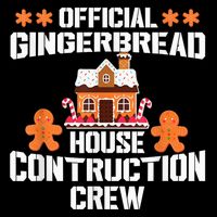 Funny Gingerbread House Construction Crew Christmas Cookie 16 in Basic Backpack