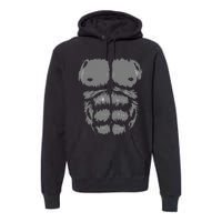 Funny Gorilla Halloween Party Costume Premium Hoodie