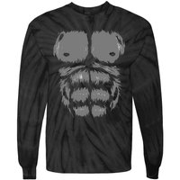 Funny Gorilla Halloween Party Costume Tie-Dye Long Sleeve Shirt