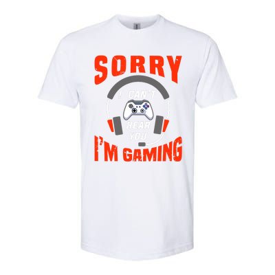 Funny Gamer Headset I Can't Hear You I'm Gaming Softstyle® CVC T-Shirt