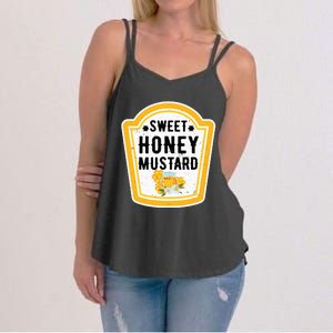 Funny Group Halloween Costume Sweet Honey Mustard Condiment Women's Strappy Tank