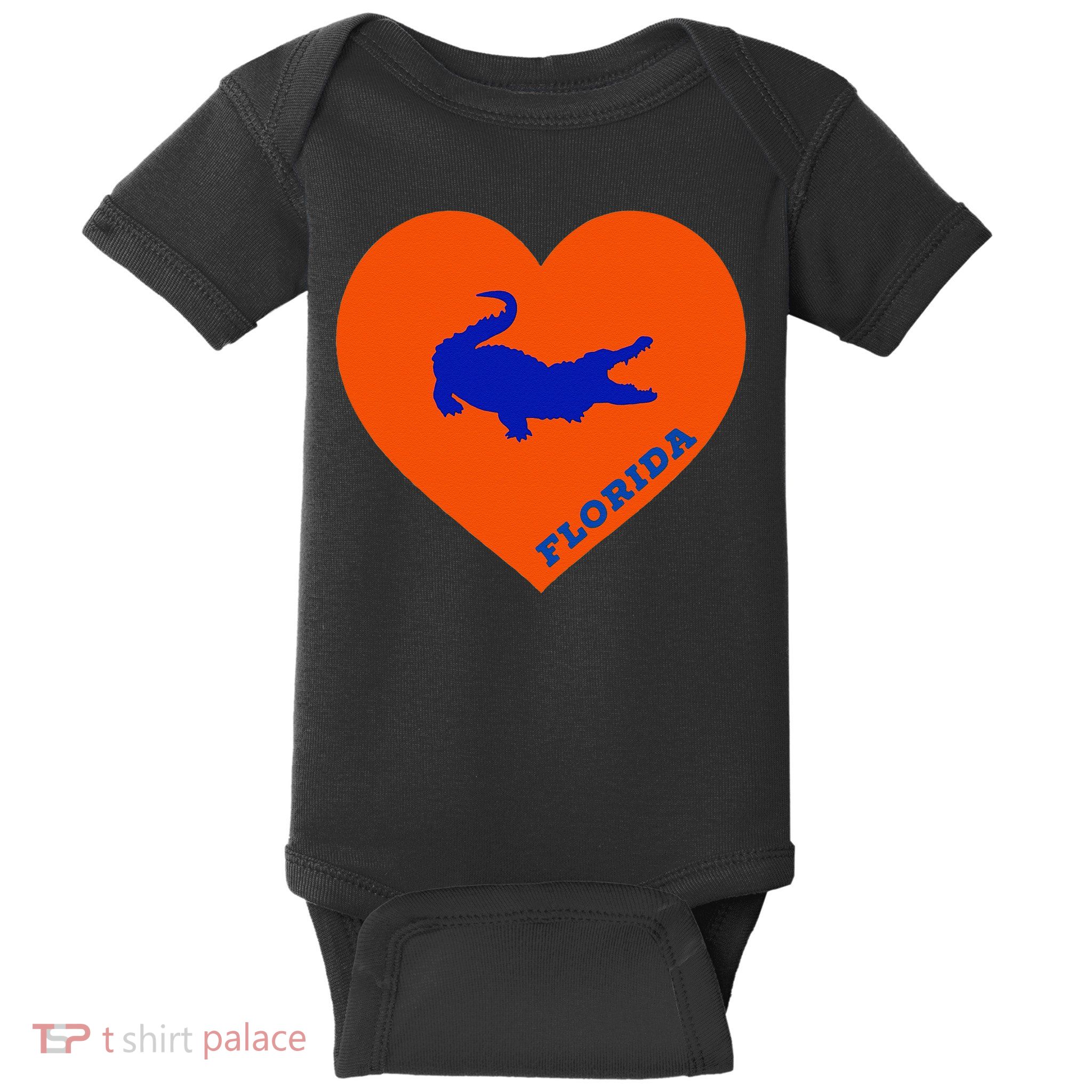 Florida Gator Hear PIllow Bag Baby Bodysuit