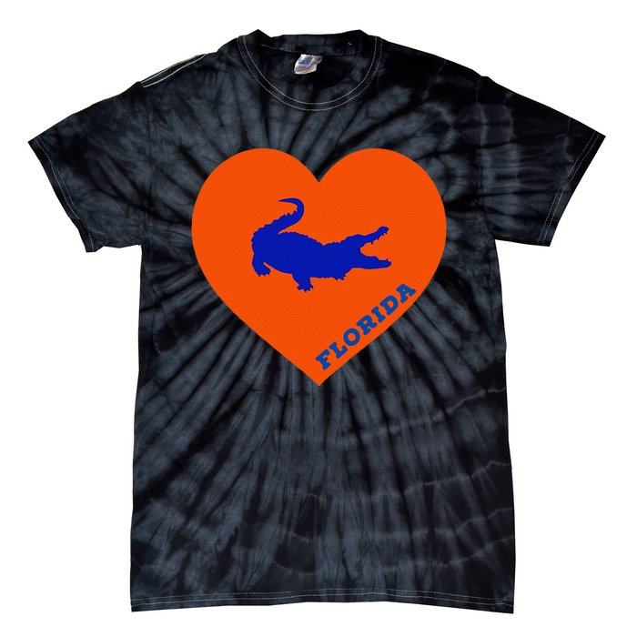 Florida Gator Hear PIllow Bag Tie-Dye T-Shirt