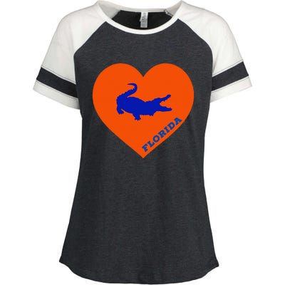 Florida Gator Hear PIllow Bag Enza Ladies Jersey Colorblock Tee