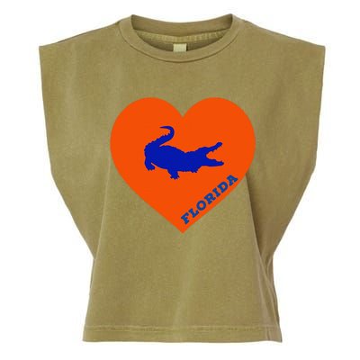 Florida Gator Hear PIllow Bag Garment-Dyed Women's Muscle Tee