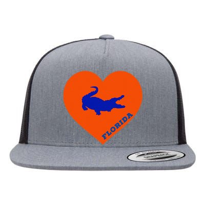 Florida Gator Heart Pillow Bag Flat Bill Trucker Hat