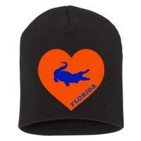 Florida Gator Heart Pillow Bag Short Acrylic Beanie