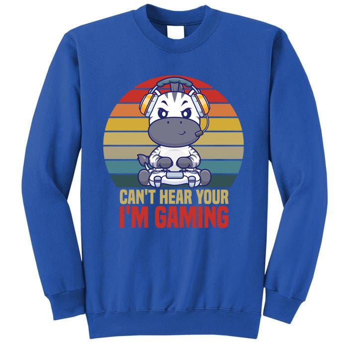 Funny Gamer Headset CanT Hear You IM Gaming Vintage Gift Sweatshirt