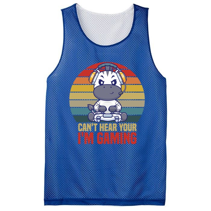 Funny Gamer Headset CanT Hear You IM Gaming Vintage Gift Mesh Reversible Basketball Jersey Tank