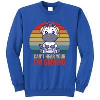 Funny Gamer Headset CanT Hear You IM Gaming Vintage Gift Tall Sweatshirt