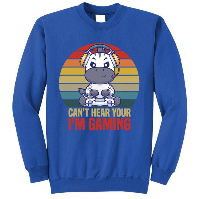 Funny Gamer Headset CanT Hear You IM Gaming Vintage Gift Tall Sweatshirt