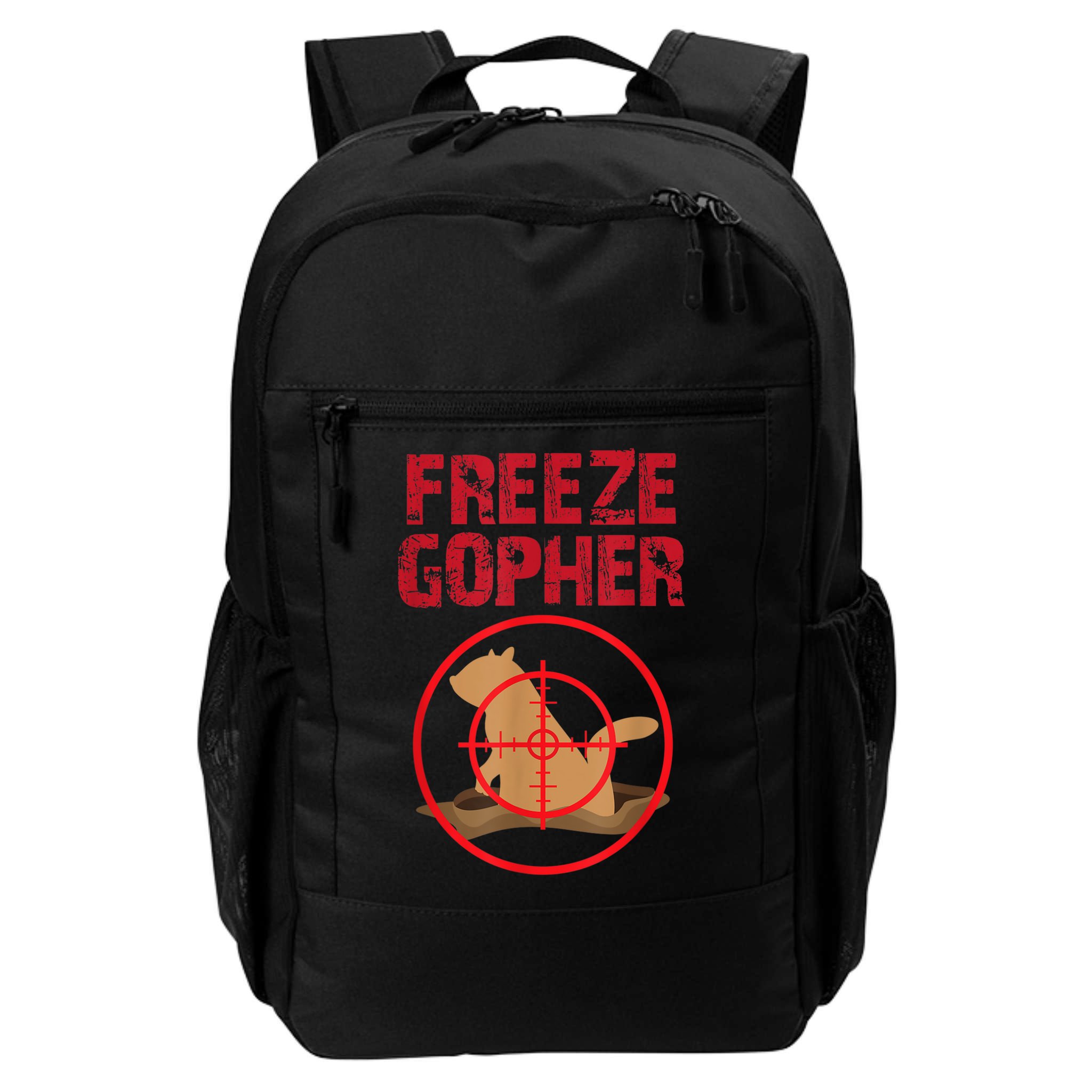 Freeze Gopher Hunting Funny Gopher Hunter Backpack