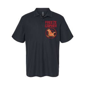 Freeze Gopher Hunting Funny Gopher Hunter Softstyle Adult Sport Polo