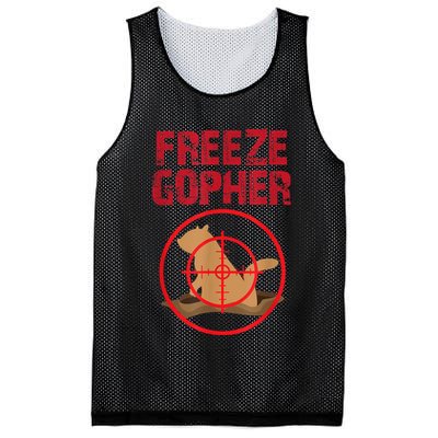 Freeze Gopher Hunting Funny Gopher Hunter Mesh Reversible Basketball Jersey Tank