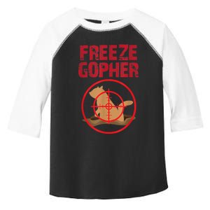 Freeze Gopher Hunting Funny Gopher Hunter Toddler Fine Jersey T-Shirt