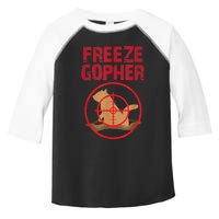 Freeze Gopher Hunting Funny Gopher Hunter Toddler Fine Jersey T-Shirt