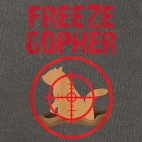 Freeze Gopher Hunting Funny Gopher Hunter Cotton Canvas Backpack