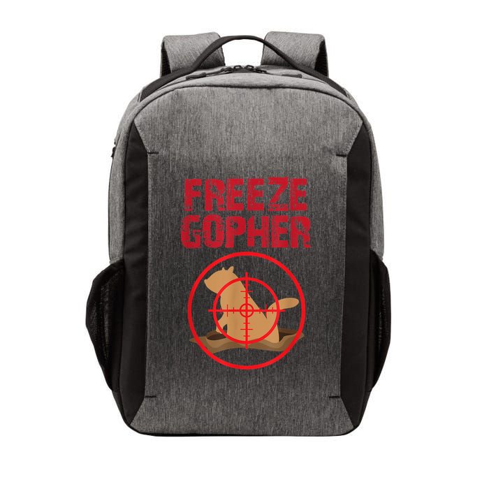 Freeze Gopher Hunting Funny Gopher Hunter Vector Backpack