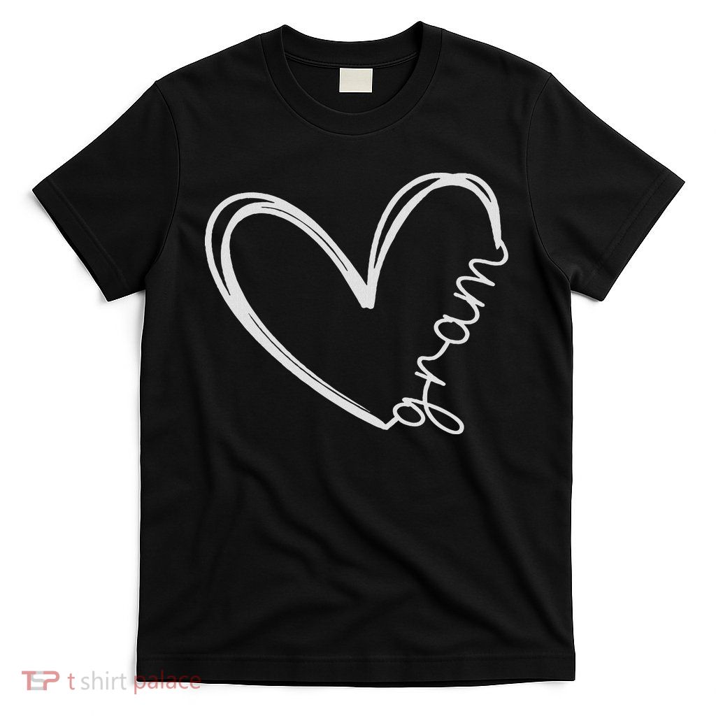 Funny Gram Heart For Grandma Mother Day Women T-Shirt