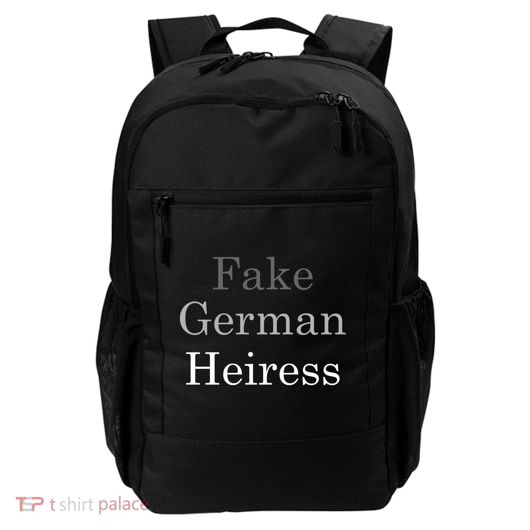 Fake German Heiress Funny Meme Daily Commute Backpack