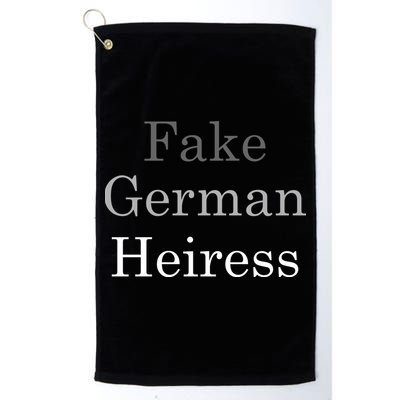 Fake German Heiress Funny Meme Golf Towel