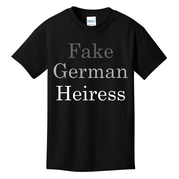 Fake German Heiress Funny Meme Kids T-Shirt