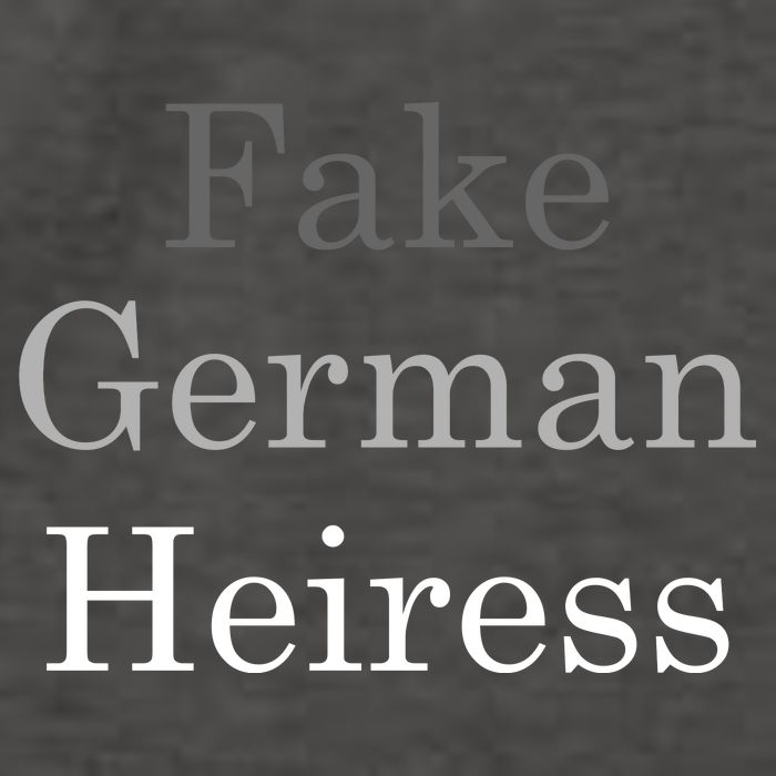 Fake German Heiress Funny Meme Vector Backpack