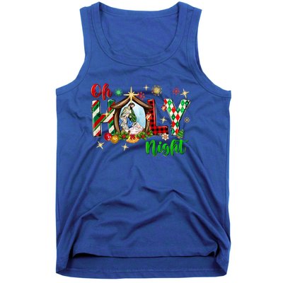 Funny Gifts Holy Night Religious Christmas Nativity Scene Tank Top