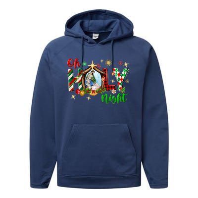 Funny Gifts Holy Night Religious Christmas Nativity Scene Performance Fleece Hoodie