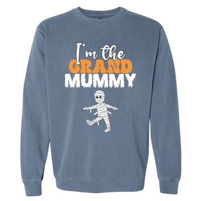 Funny Grandma Halloween IM The Grand Mummy Costume Humor Gift Garment-Dyed Sweatshirt