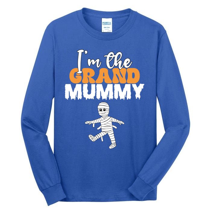 Funny Grandma Halloween IM The Grand Mummy Costume Humor Gift Tall Long Sleeve T-Shirt