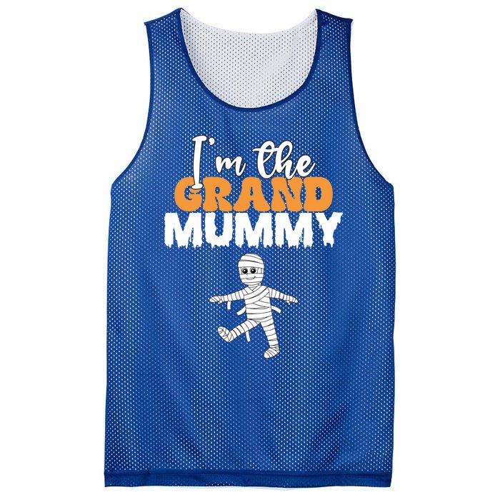 Funny Grandma Halloween IM The Grand Mummy Costume Humor Gift Mesh Reversible Basketball Jersey Tank