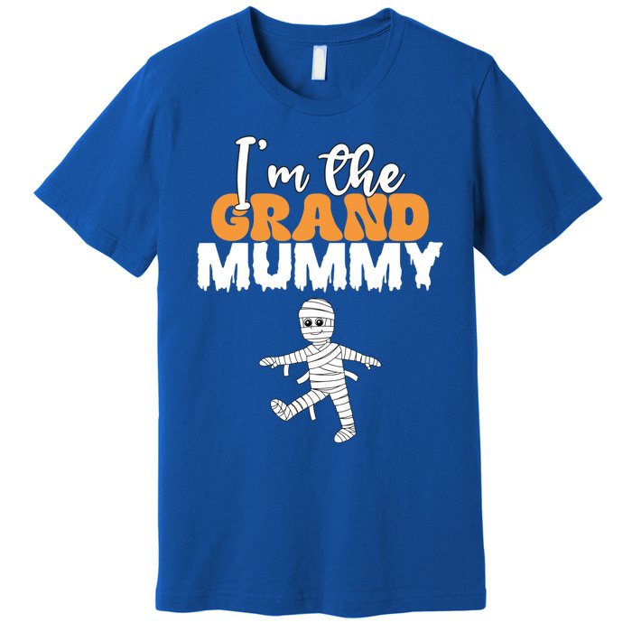 Funny Grandma Halloween IM The Grand Mummy Costume Humor Gift Premium T-Shirt