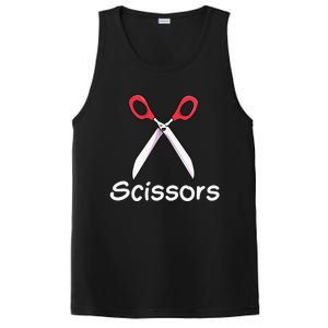 Funny Group Halloween Outfit Rock Paper Scissors Costume Gift PosiCharge Competitor Tank