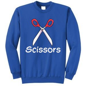 Funny Group Halloween Outfit Rock Paper Scissors Costume Gift Sweatshirt