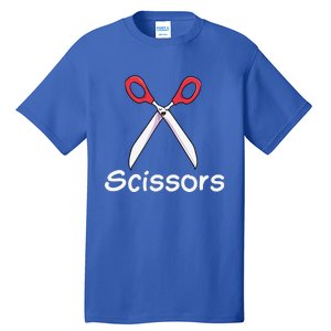 Funny Group Halloween Outfit Rock Paper Scissors Costume Gift Tall T-Shirt