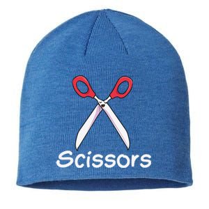 Funny Group Halloween Outfit Rock Paper Scissors Costume Gift Sustainable Beanie