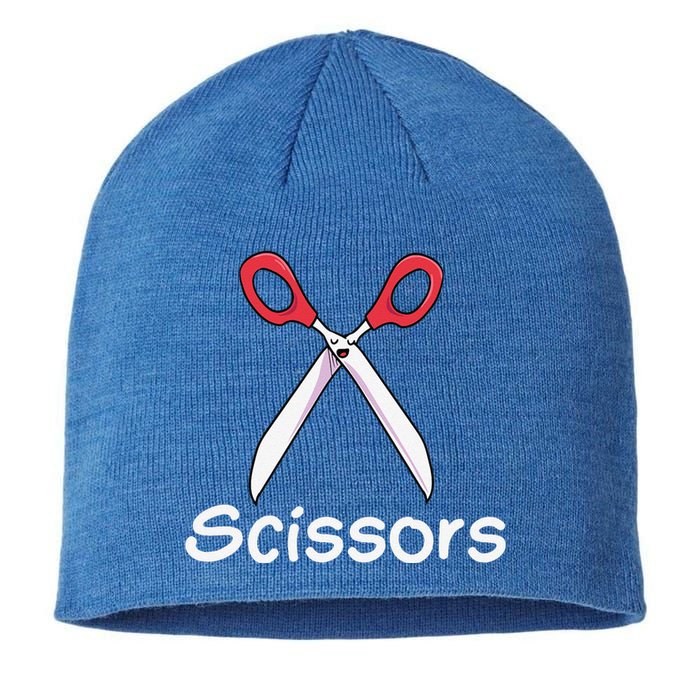 Funny Group Halloween Outfit Rock Paper Scissors Costume Gift Sustainable Beanie