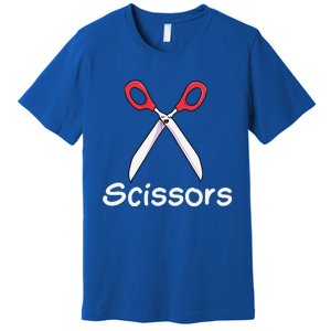 Funny Group Halloween Outfit Rock Paper Scissors Costume Gift Premium T-Shirt