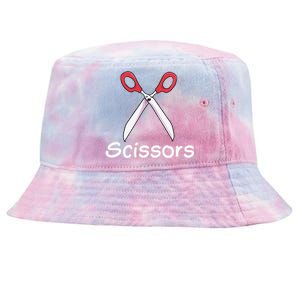 Funny Group Halloween Outfit Rock Paper Scissors Costume Gift Tie-Dyed Bucket Hat