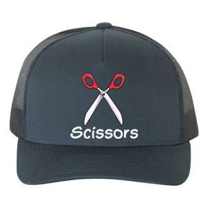 Funny Group Halloween Outfit Rock Paper Scissors Costume Gift Yupoong Adult 5-Panel Trucker Hat