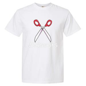 Funny Group Halloween Outfit Rock Paper Scissors Costume Gift Garment-Dyed Heavyweight T-Shirt