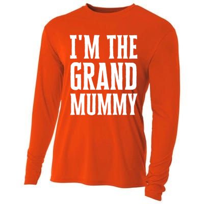 Funny Grandma Halloween Quote IM The Grand Mummy Gift Cooling Performance Long Sleeve Crew