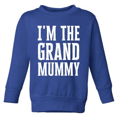 Funny Grandma Halloween Quote IM The Grand Mummy Gift Toddler Sweatshirt