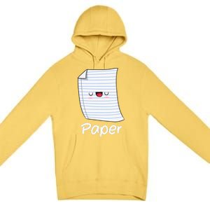 Funny Group Halloween Outfit Rock Paper Scissors Costume Premium Pullover Hoodie